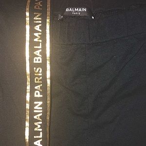 Beautiful Balmain leggings. Black & gold with box